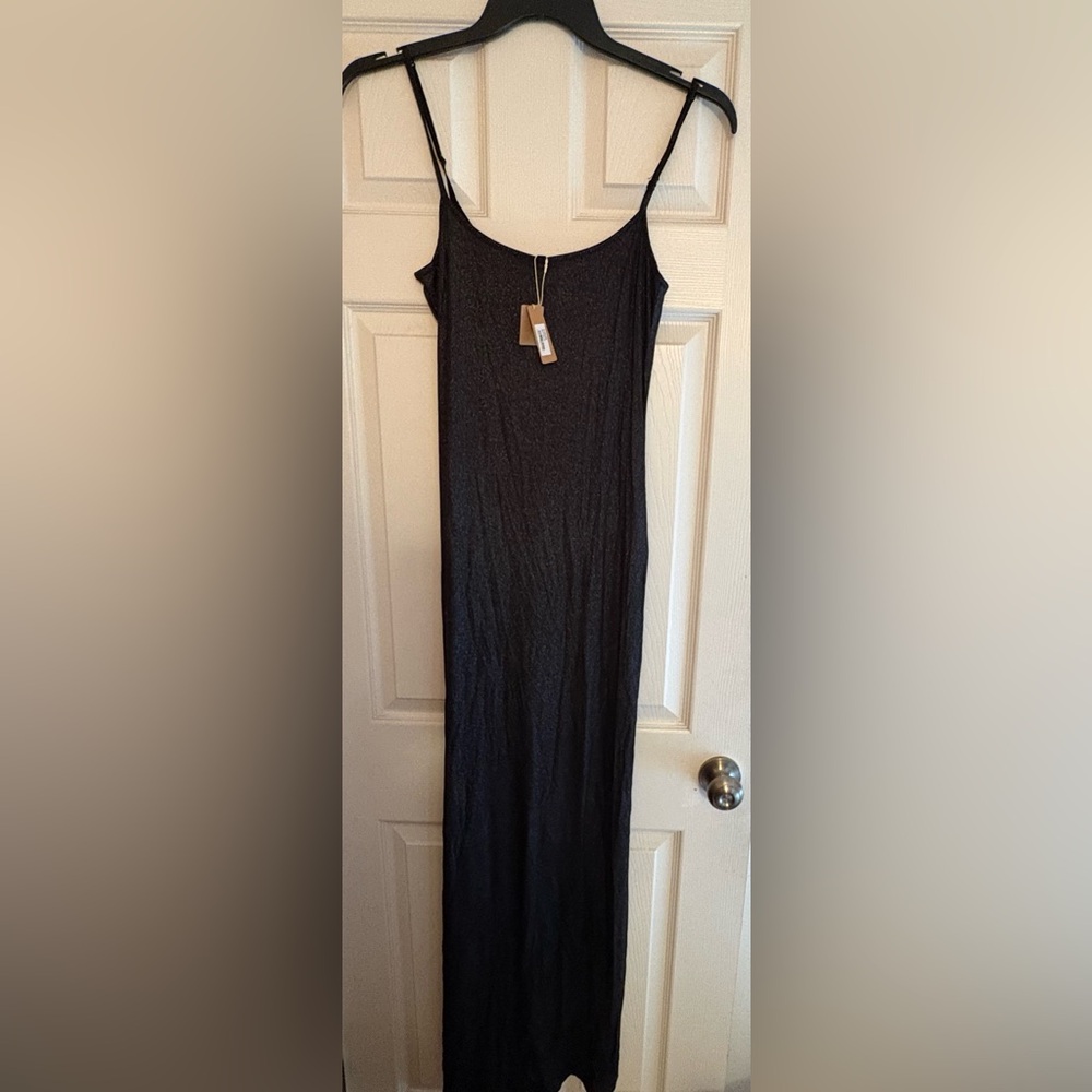 SKIMS Soft Lounge Slip Maxi Dress in Foil Glitter - Picture 2 of 3